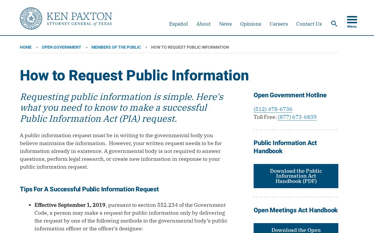 Texas Public Information Act instructions for Freestone County arrest records